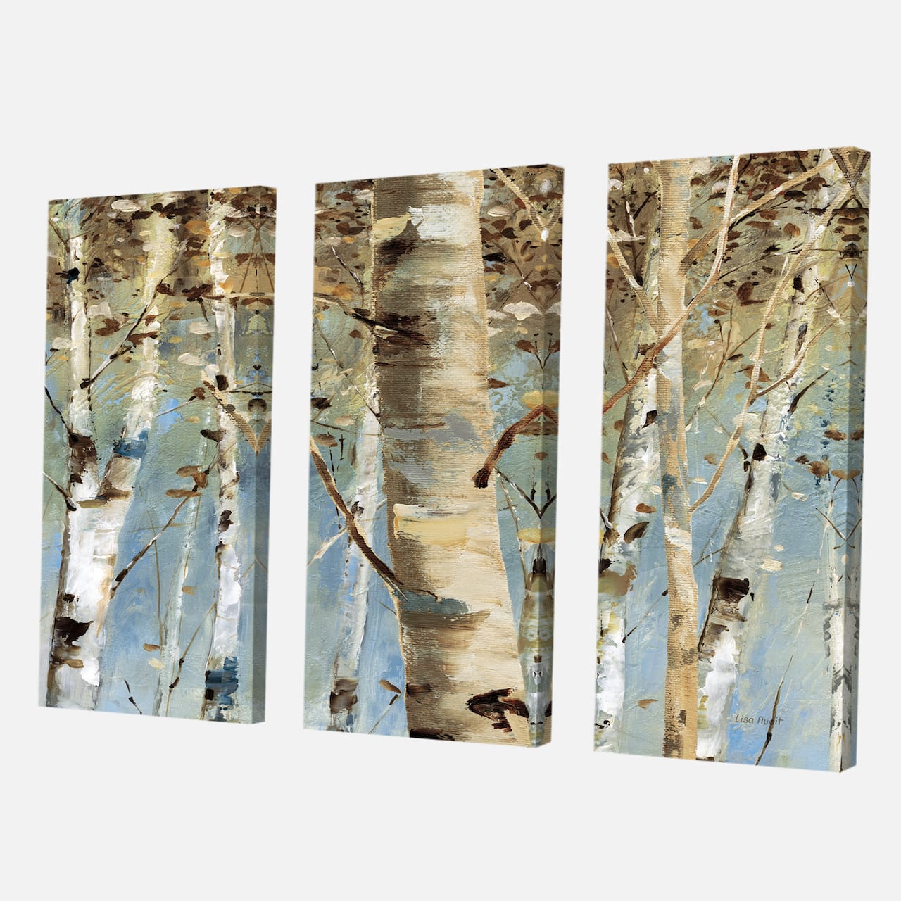 Designart - White Birch Forest II - Modern Farmhouse Premium Canvas Wall Art